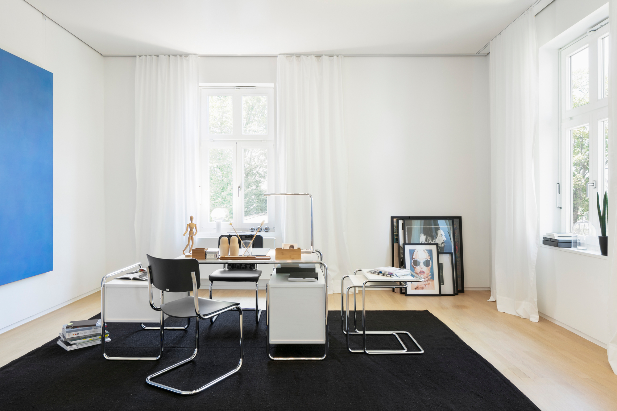 Thonet-S-43-Stuhl-Chrom-Buche-